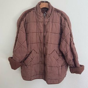 Free People Quilted Dolman Jacket